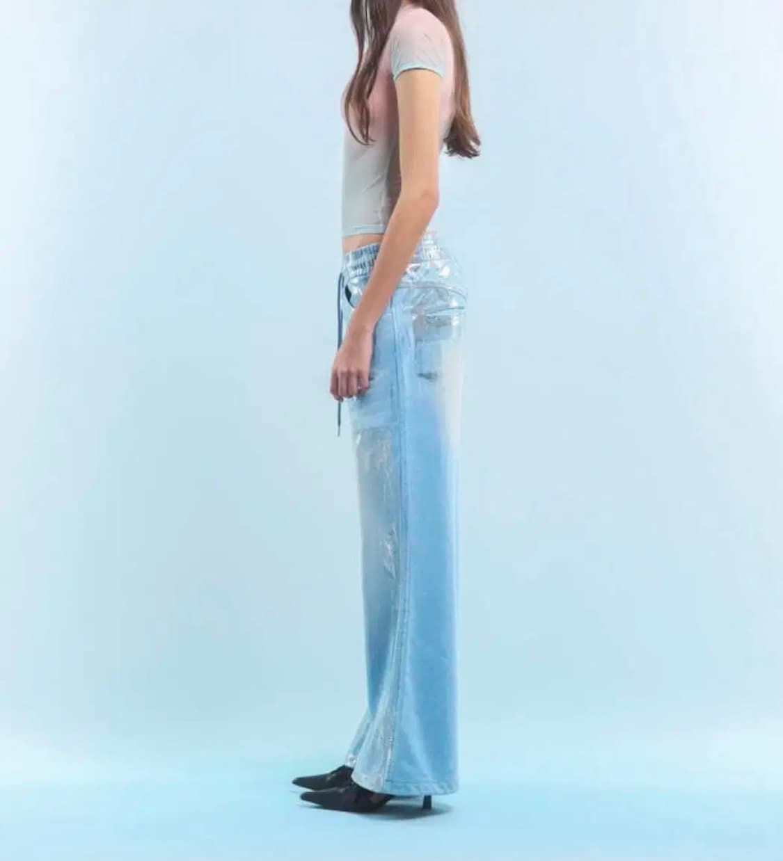 2000아카이브스 METAL FLOWER SEE THROUGH T 상품이미지4