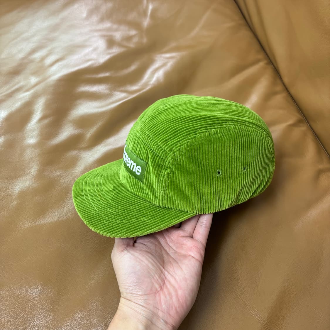 Supreme 슈프림 코듀로이 그린 캠프캡 모자 (Green) 상품이미지4