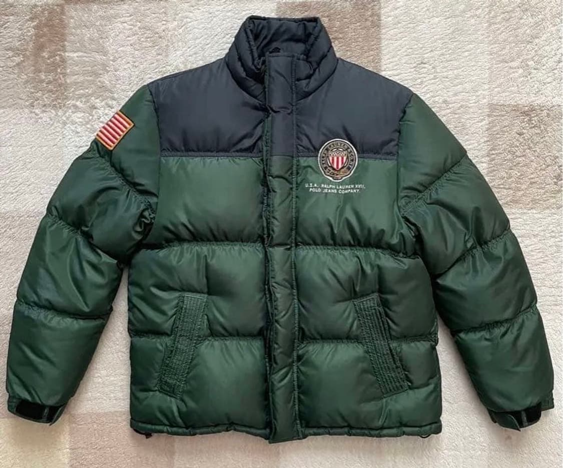 폴로 진스 67 USA 패치 히든버튼 패딩 상품이미지1