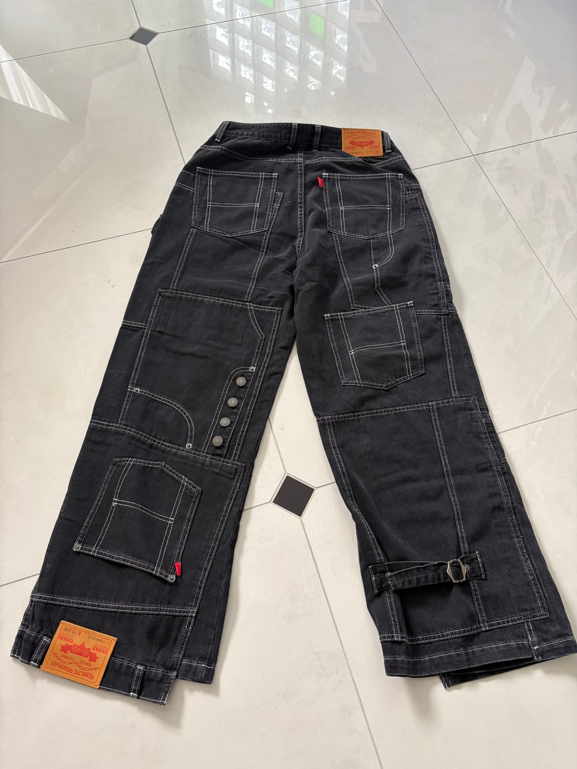 CLUSTERS DENIM PANTS -BLACK- 상품이미지6