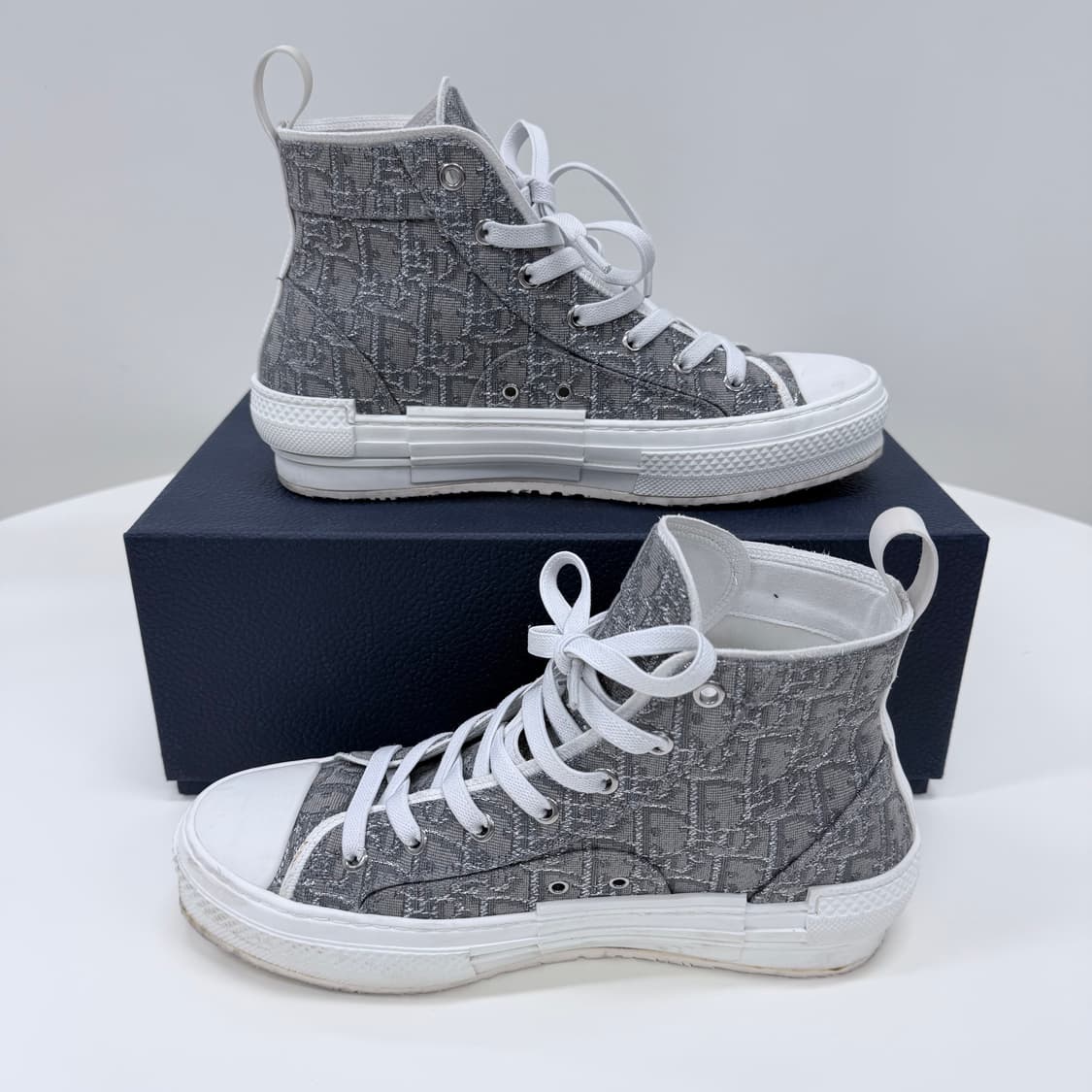 [A급/250] 디올 오블리크 B23 루테늄 하이탑 스니커즈 상품이미지5