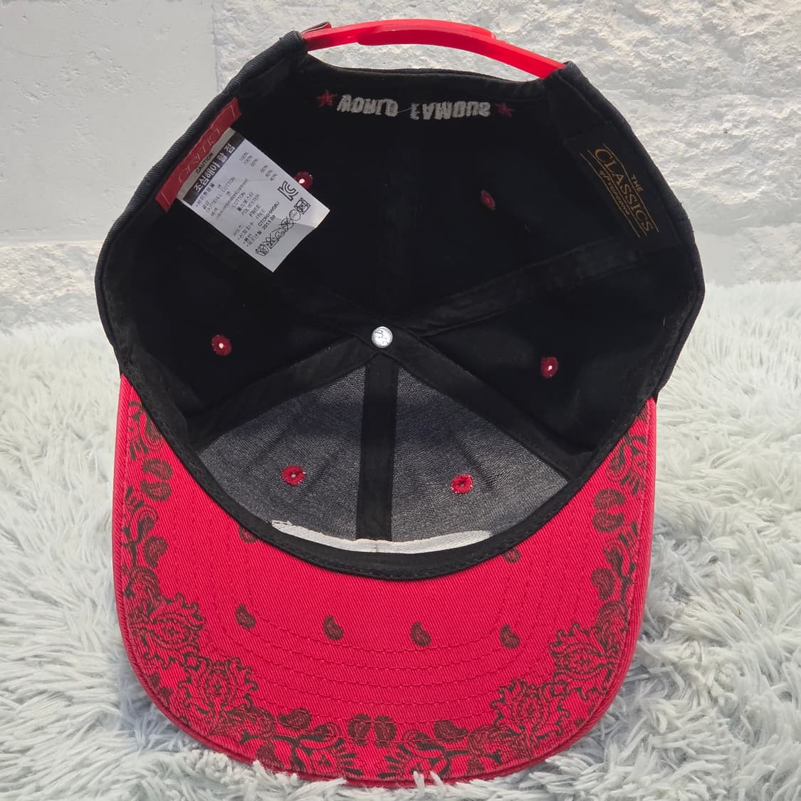 L7-7:크리틱 치킨 킬러 캡 블랙 레드 (56-59Free) 상품이미지6