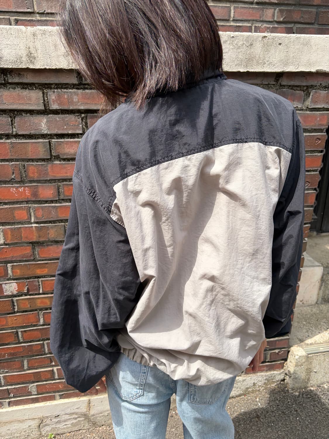 00s Nike 투톤 나일론 자켓 XL 상품이미지6