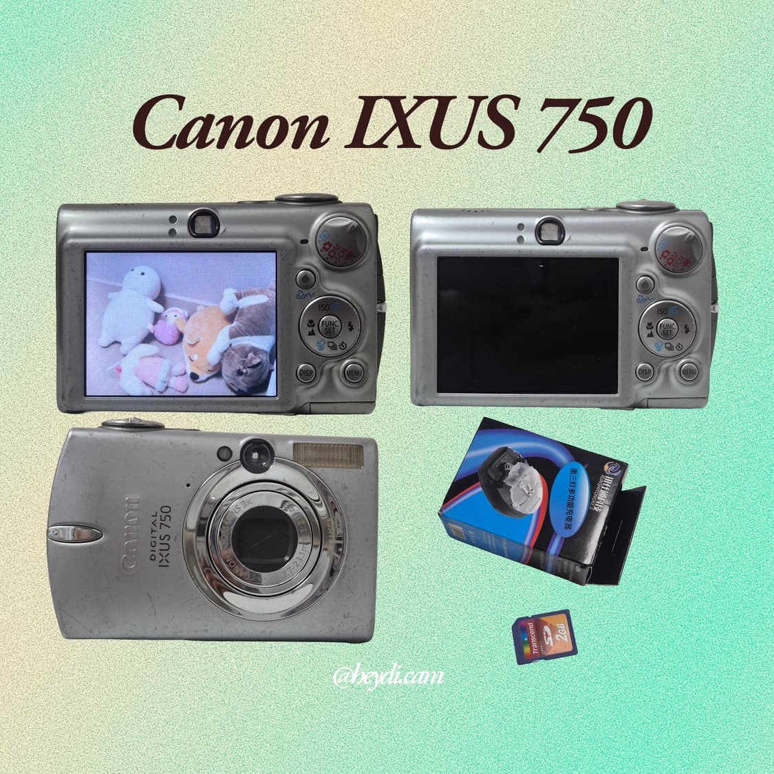  (아일릿 원희) 캐논 ixus750 IXY700 실버 상품이미지2