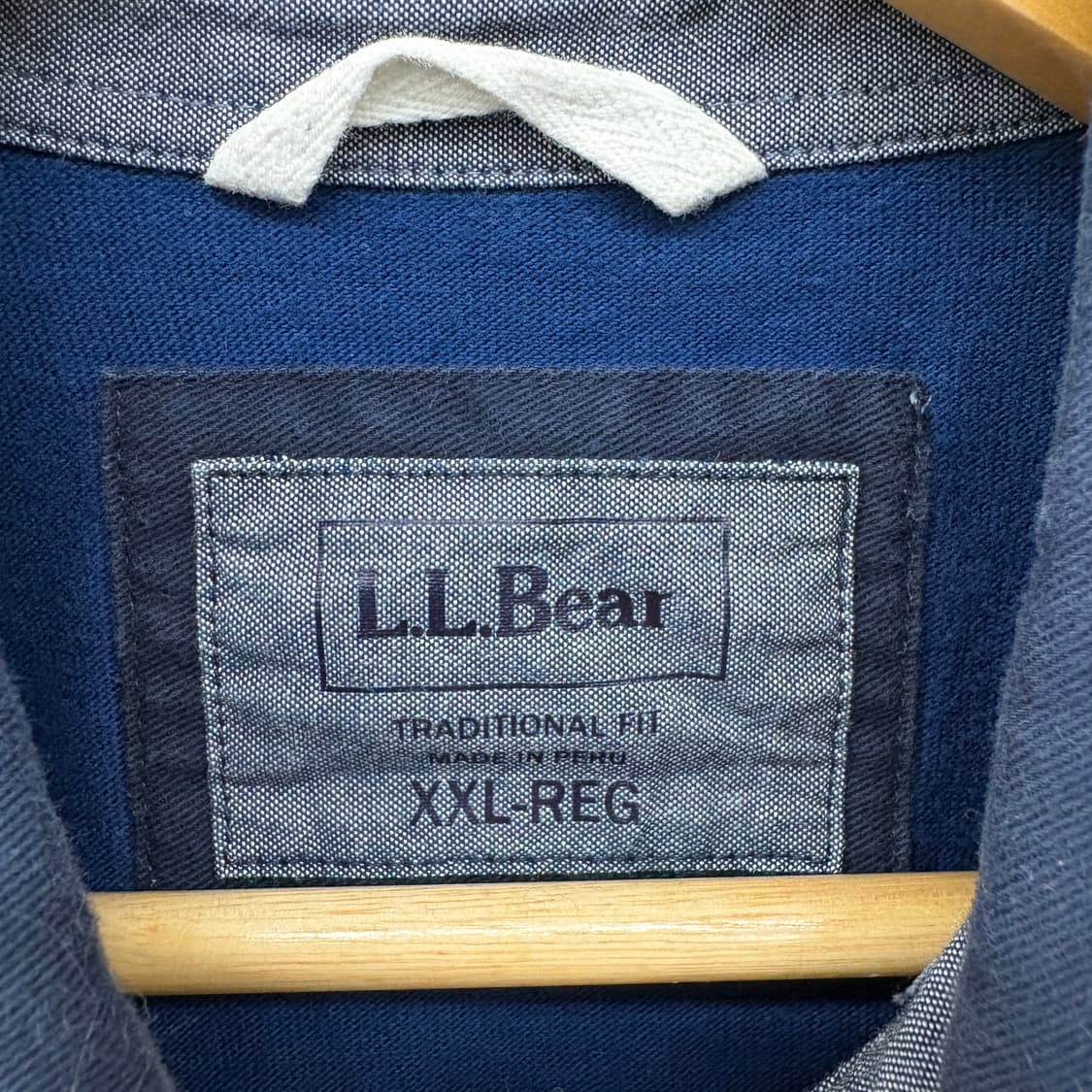 L.L.Bean 엘엘빈 네이비 럭비 반팔 티셔츠 남성L 상품이미지4