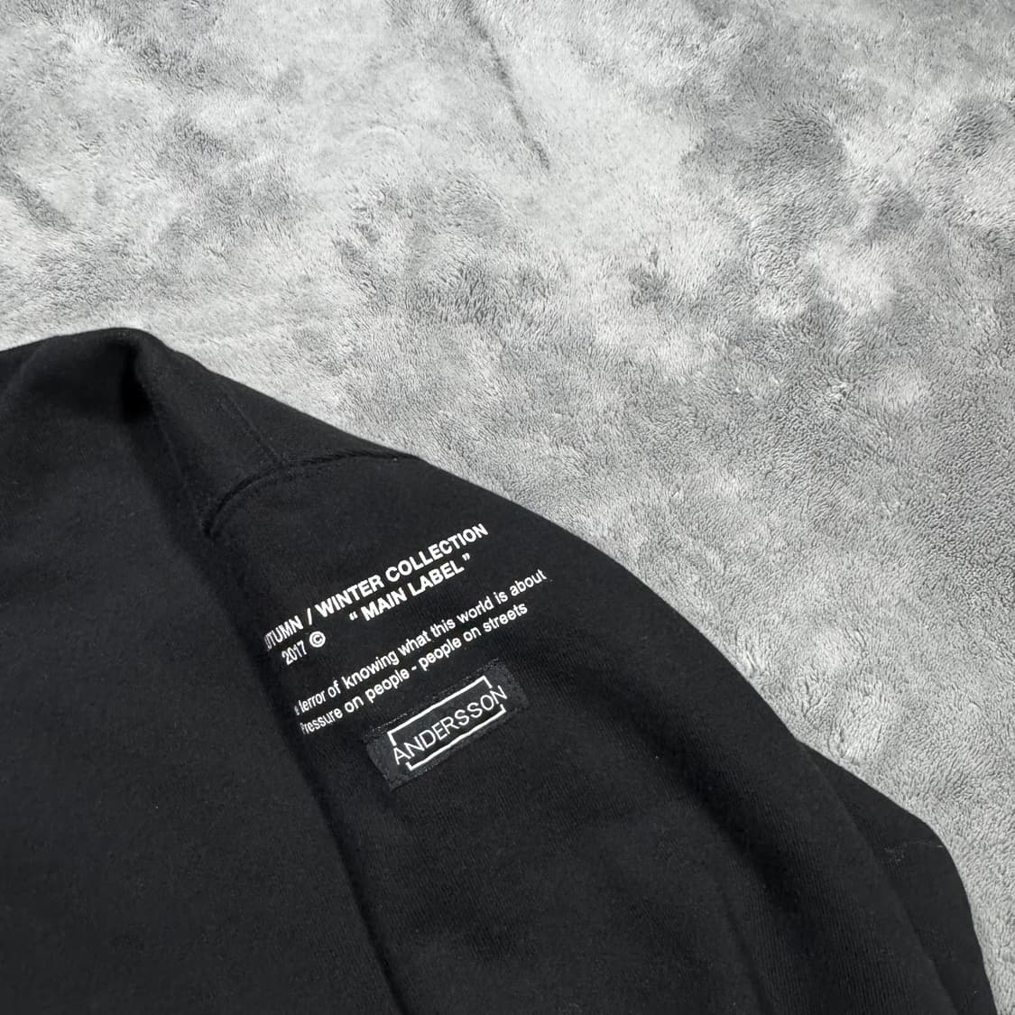 앤더슨벨 백 자수 레터링 후드티 상품이미지6