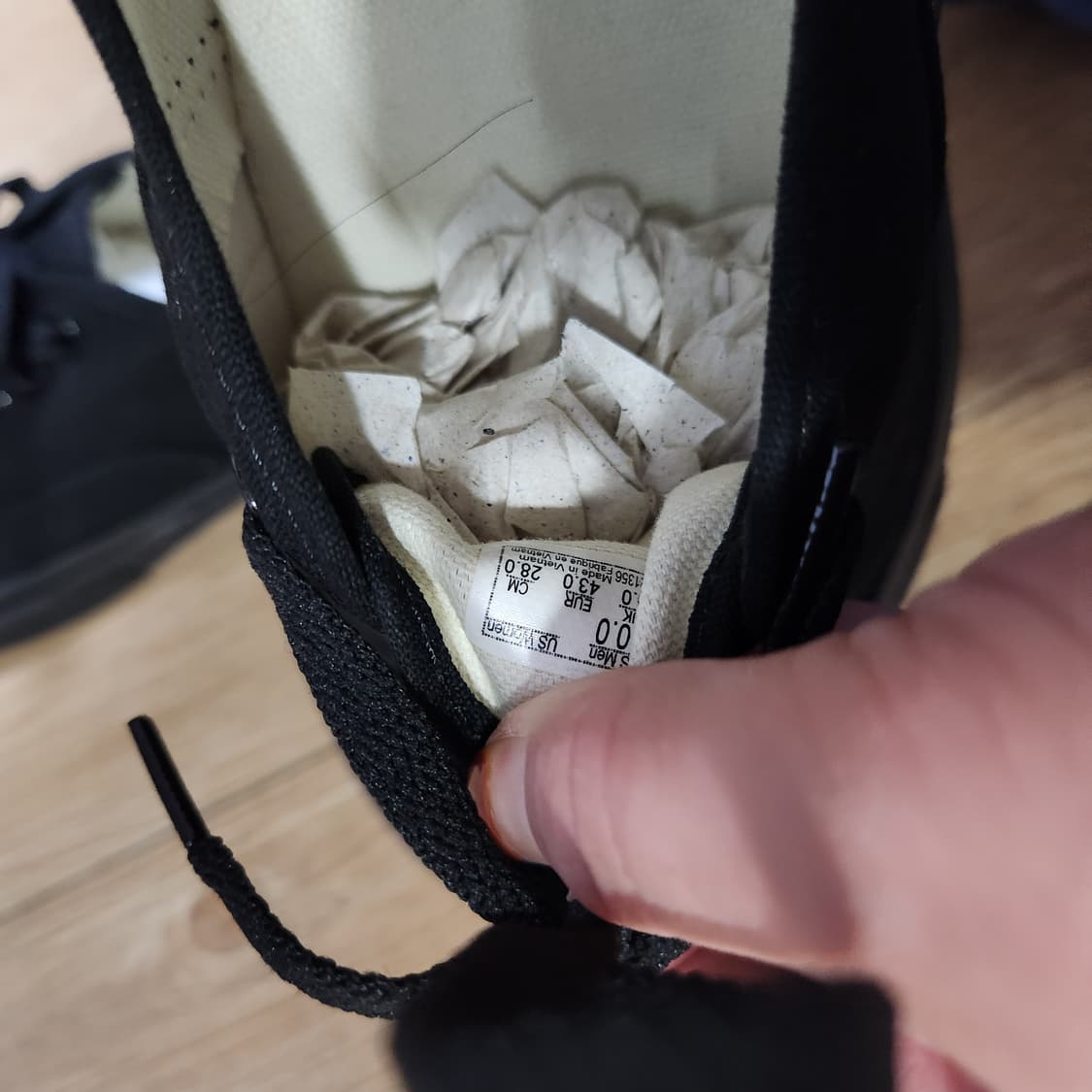 미사용 반스 어센틱 블랙 280 상품이미지5