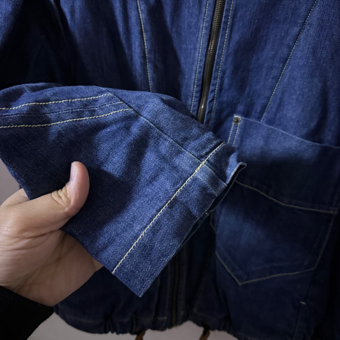 씨바이끌로에 데님 봄버 자켓 (프리) 상품이미지4