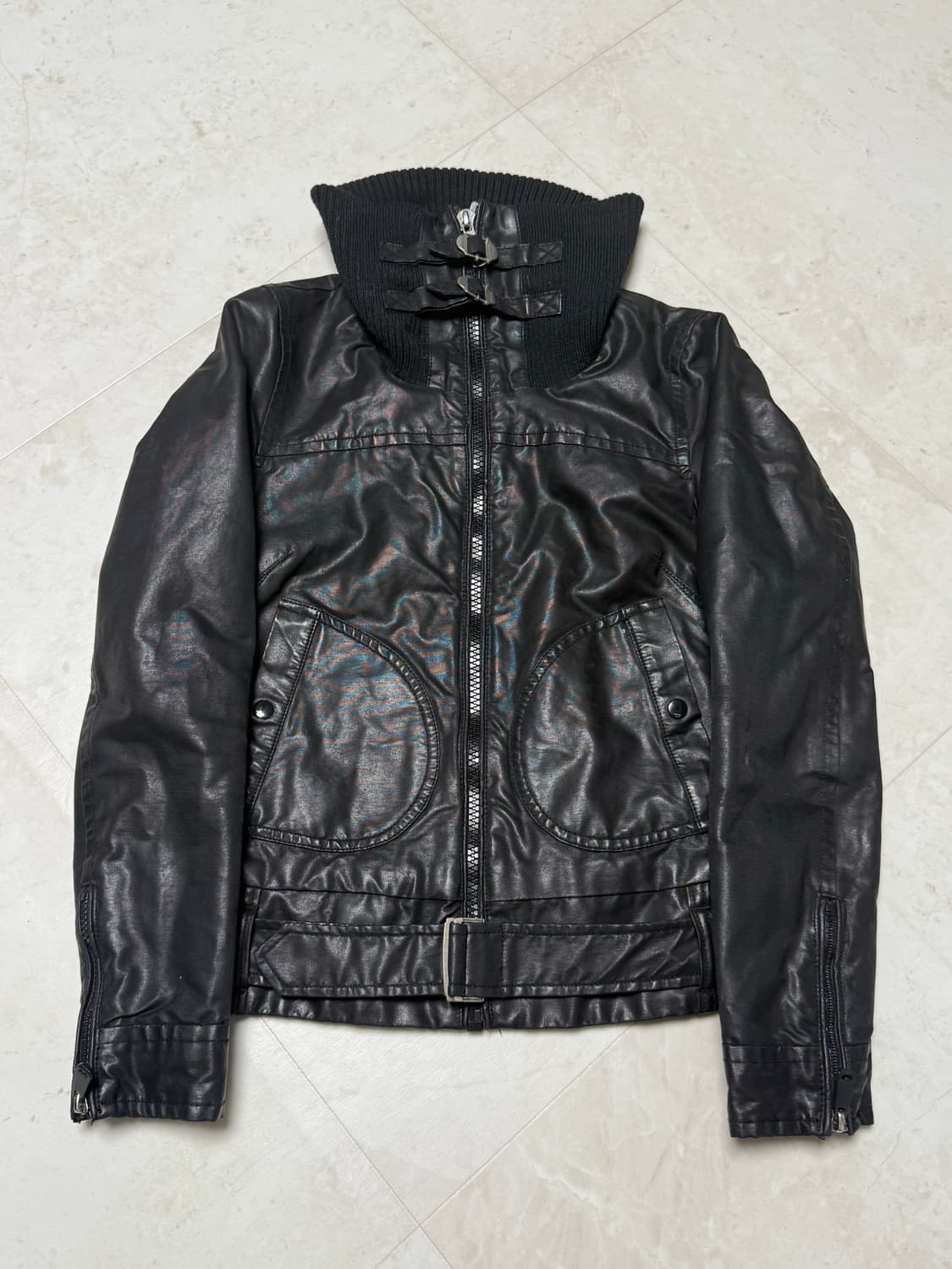 디젤 코팅 라이더 자켓 상품이미지2