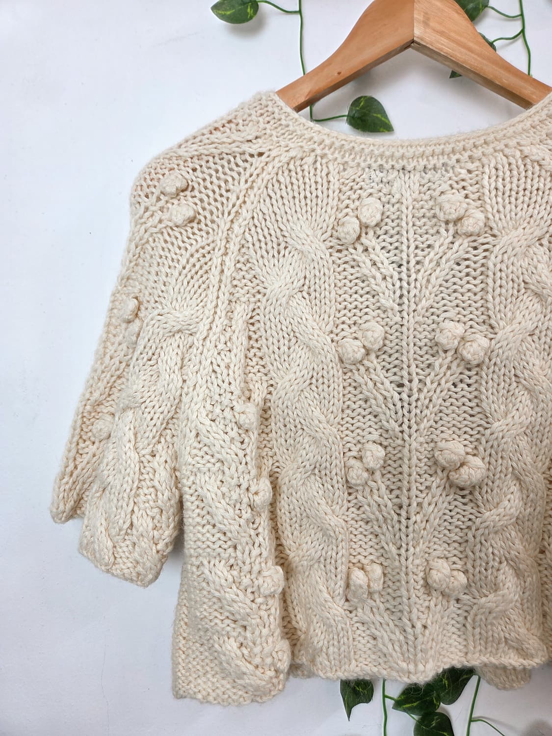 모리 원버튼 반팔 가디건 상품이미지5