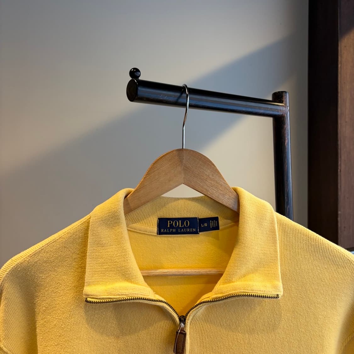 15609 - 폴로 랄프로렌 옐로우 반집업 니트 상품이미지5