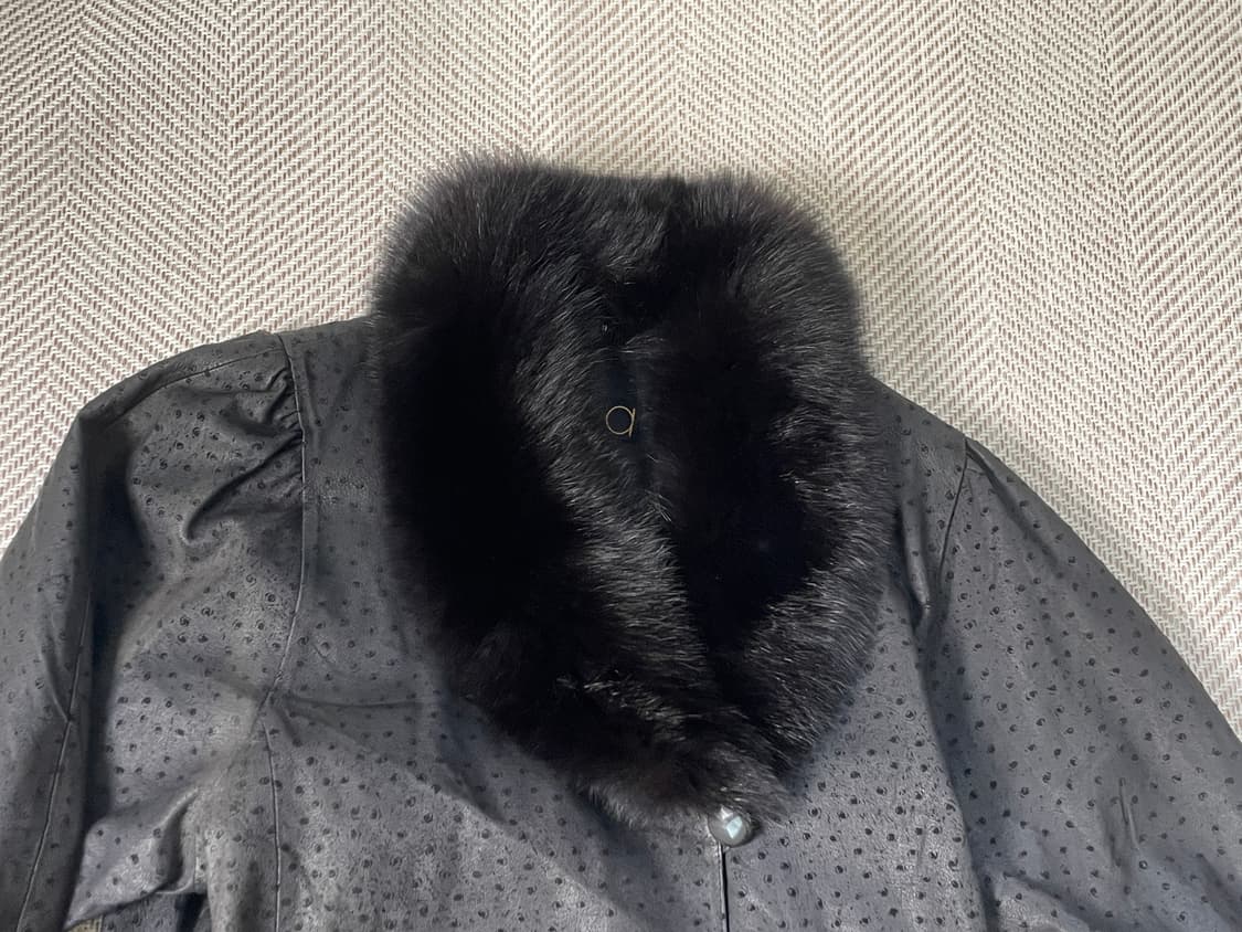 Georges 돈피 텍스처 위드 퍼카라 코트 J03352 상품이미지10