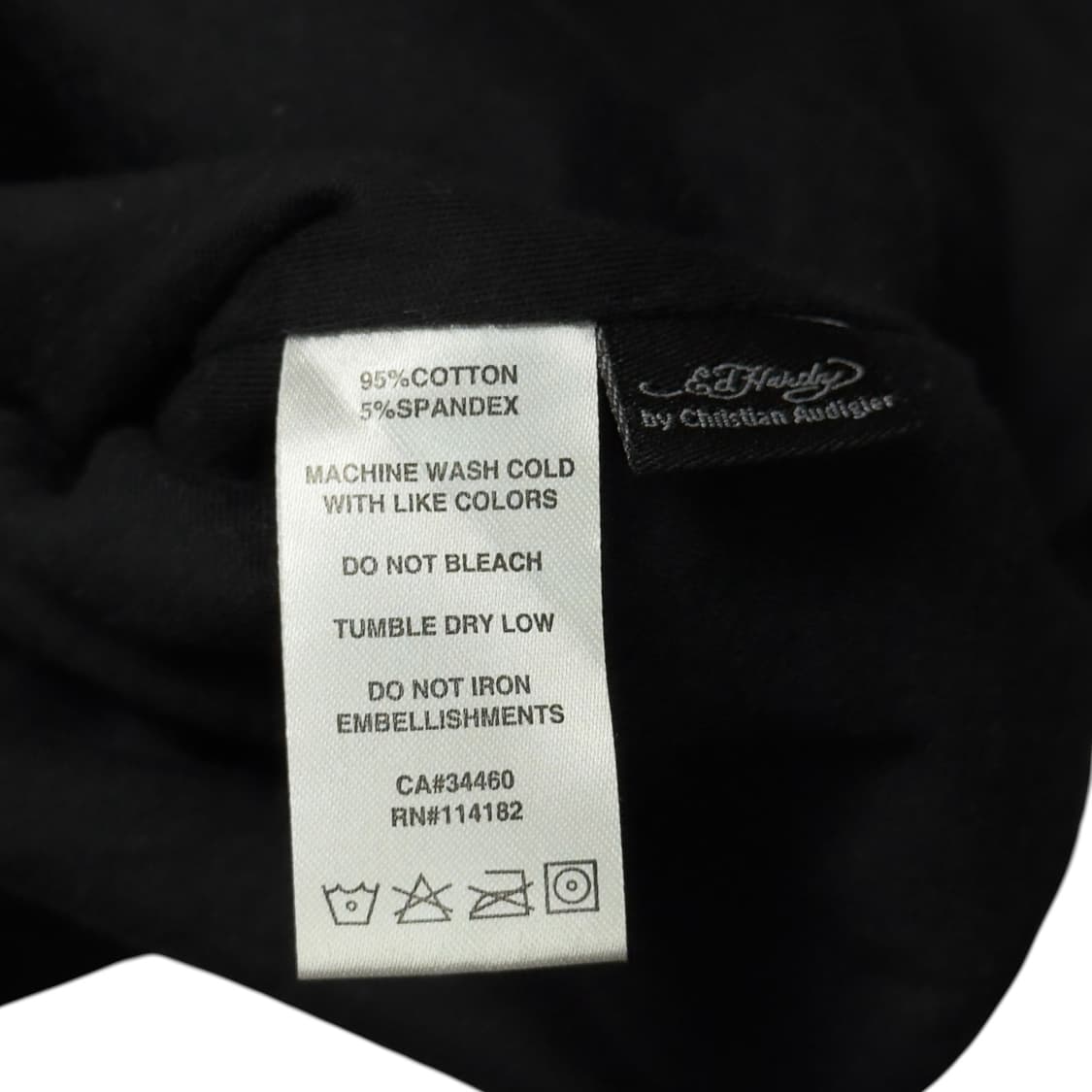 (M) 에드 하디 타이거 로고 후드집업 블랙 상품이미지8