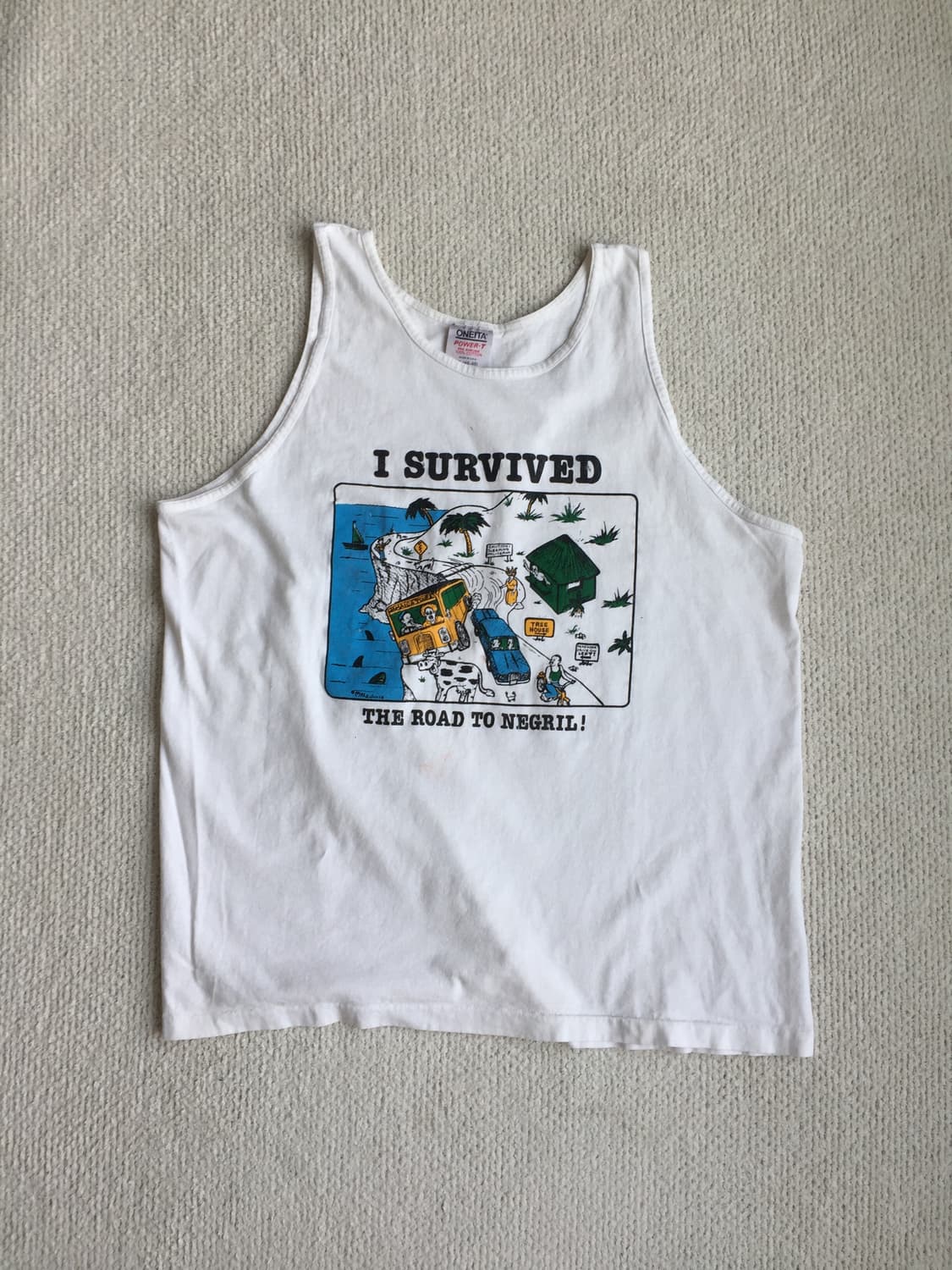 80-90’s oneita 카툰 슬리브리스 상품이미지1