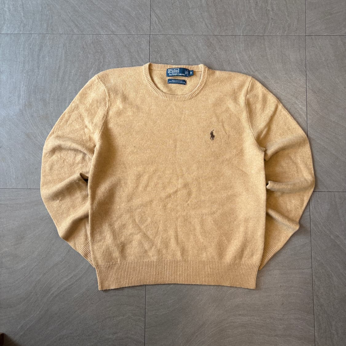 폴로 정품 램스울 베이지 니트 상품이미지1