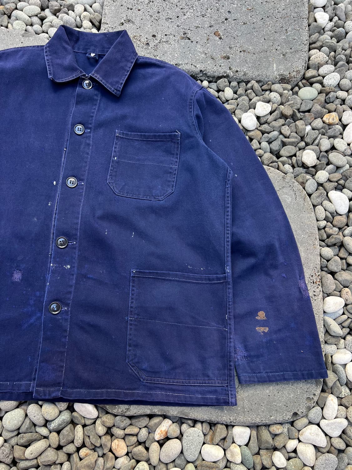 OLD VINTAGE DARK PURPLE NAVY 프렌치워크자켓 상품이미지5