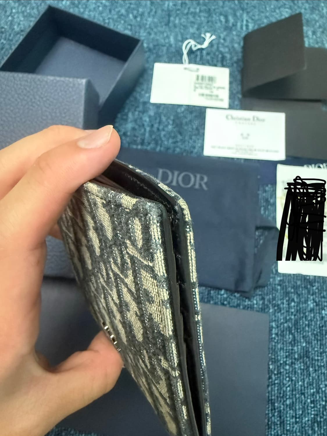 디올 오블리크 반지갑 상품이미지4