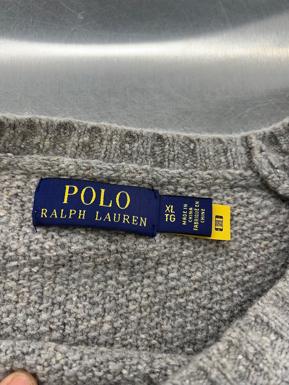 폴로 랄프로렌 그레이 울 텍스처 부클 니트 스웨터 상품이미지7