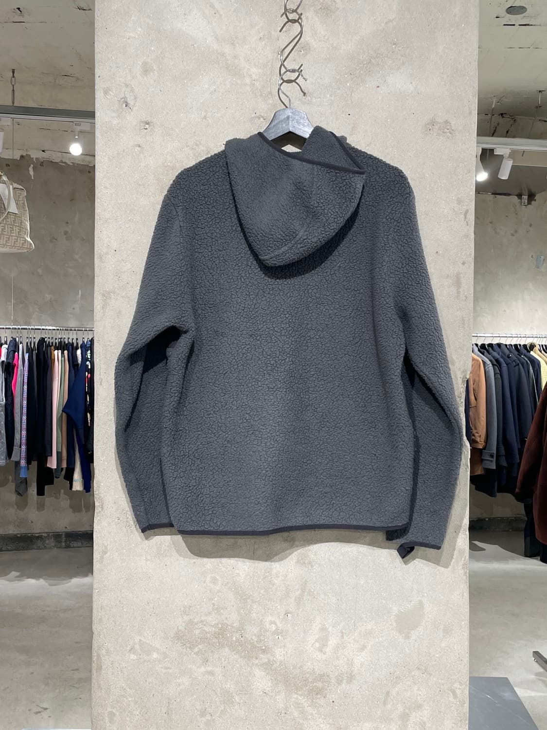 파타고니아 그레이 레트로 파일 플리스 후디 아노락 상품이미지6