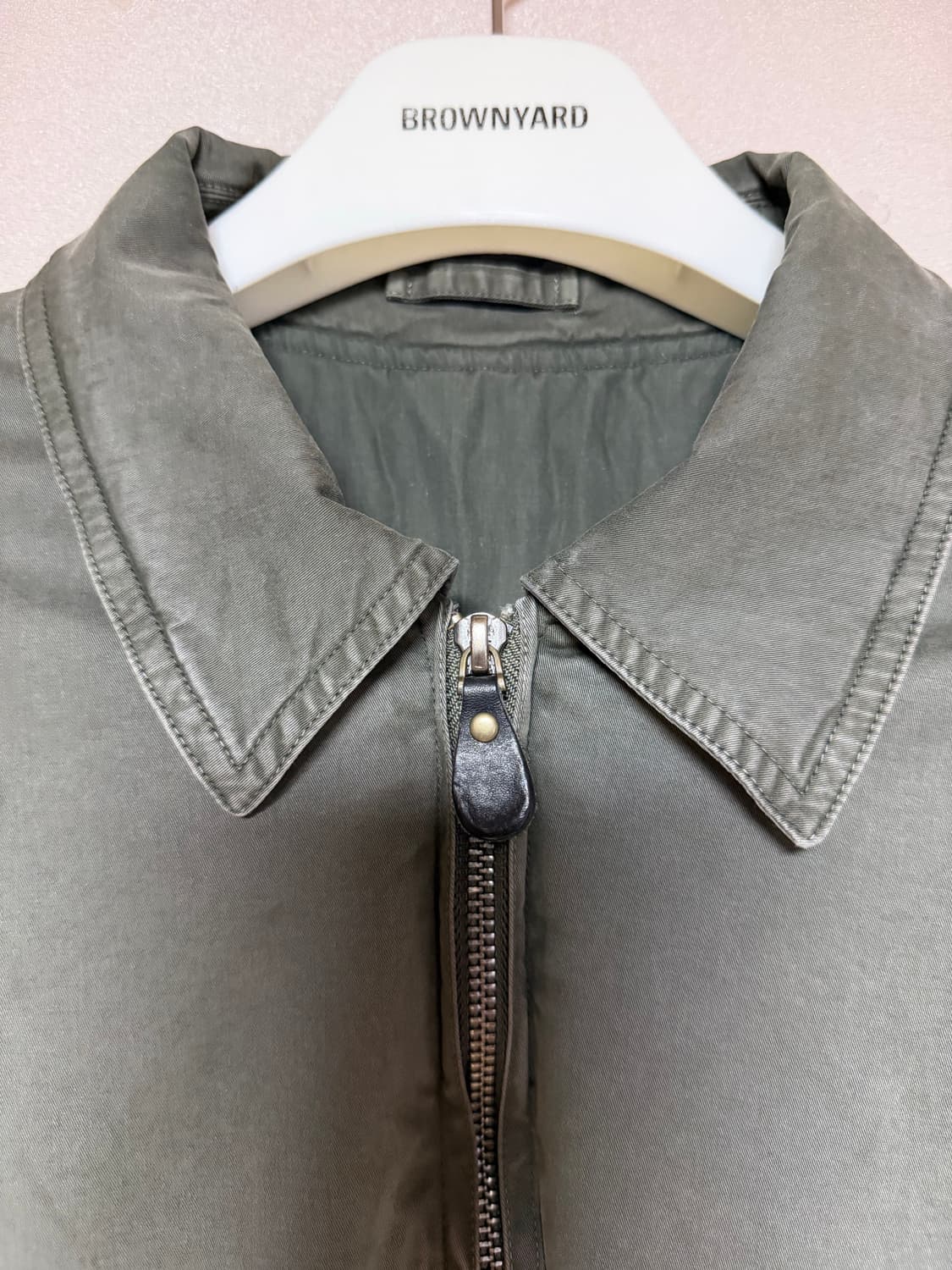 [3]브라운야드 워시드 탱커 자켓 올리브 3사이즈 상품이미지4