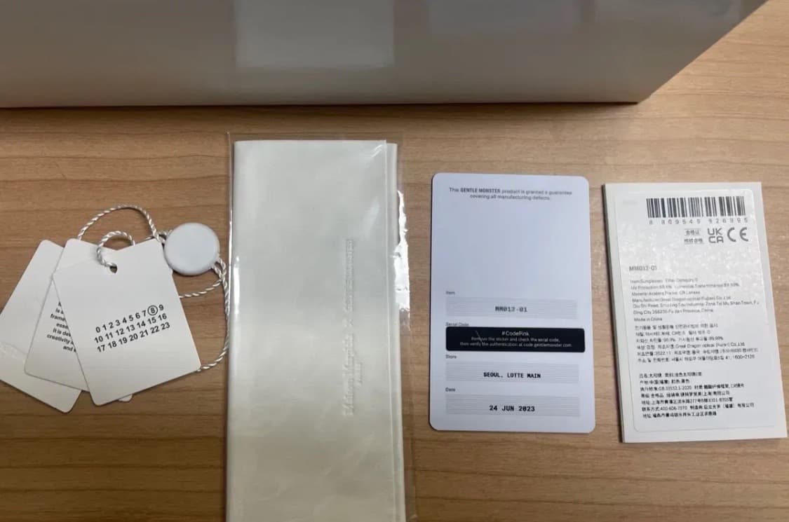 젠틀몬스터 x 메종마르지엘라 MM012 클리어 블랙 상품이미지8