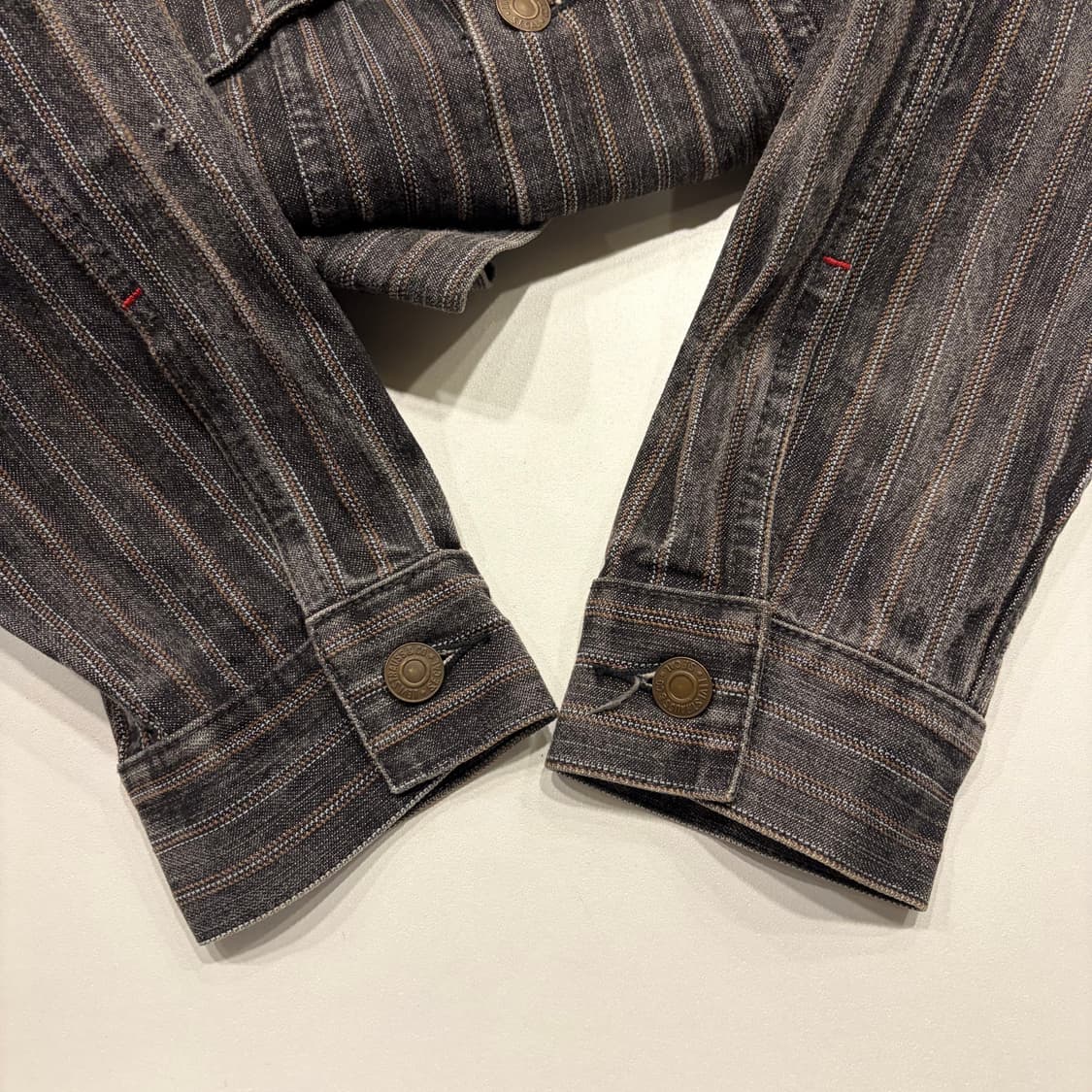 [L] 리바이스 재팬 레드탭 스트라이프 데님 자켓 B654 상품이미지5