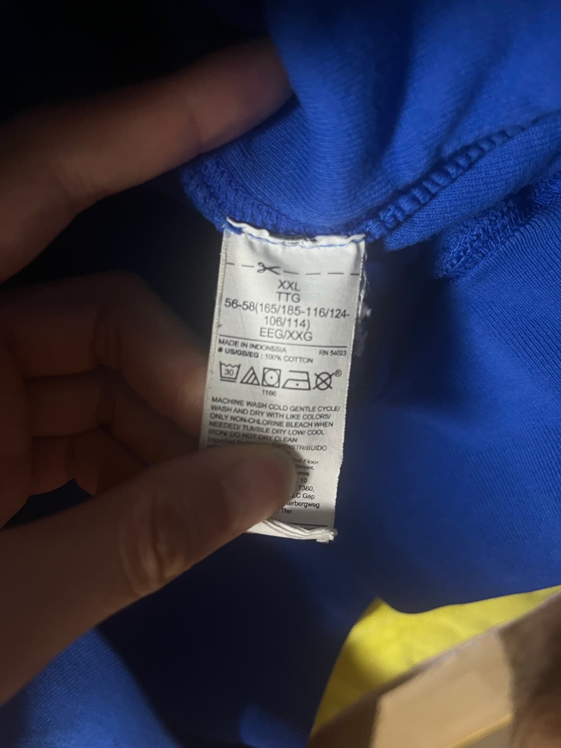 [2XL] 이지갭 후드티 블루 상품이미지2