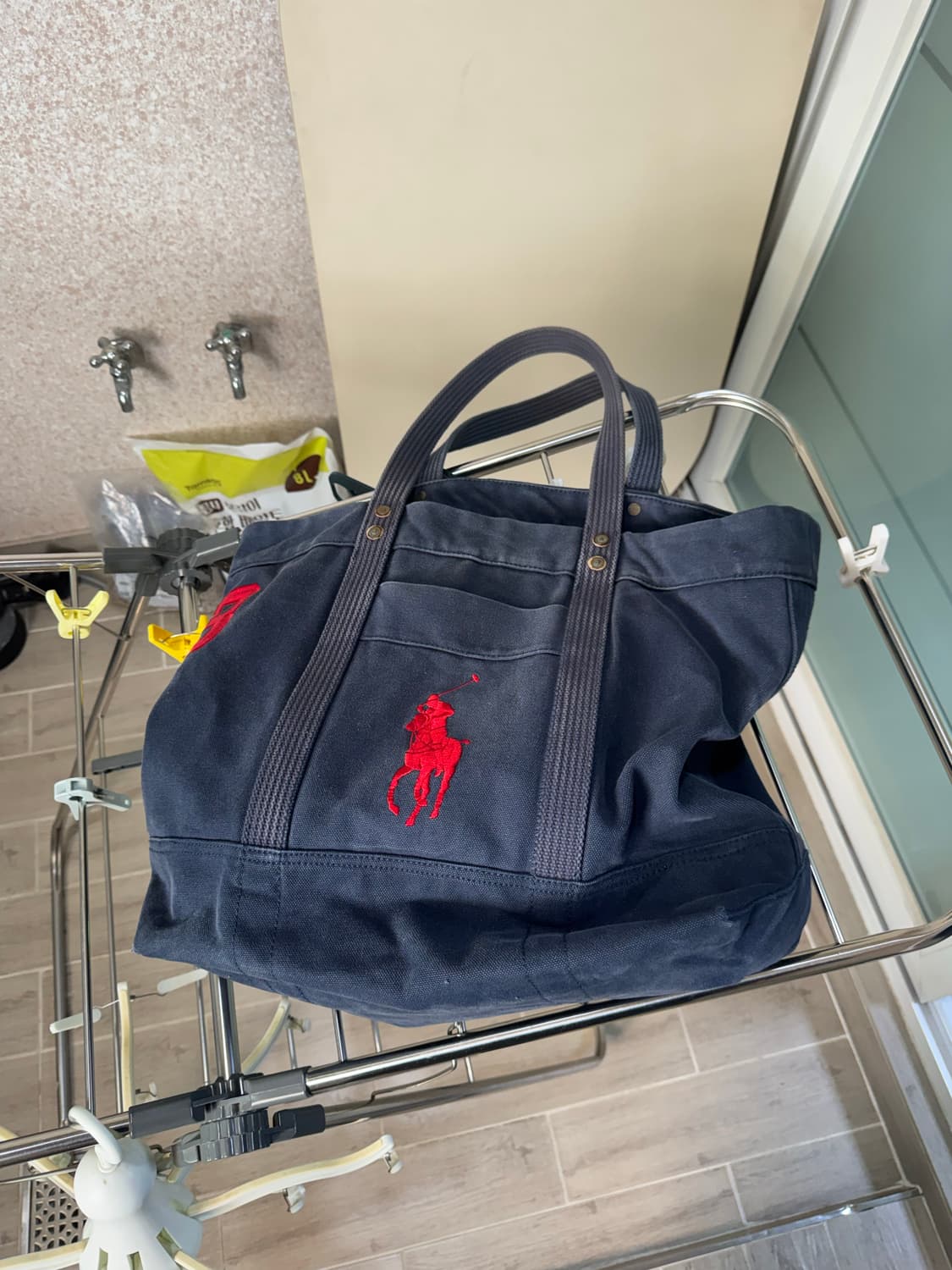 폴로랄프로렌 빅포니 캔버스 토트백 (네이비) 상품이미지5