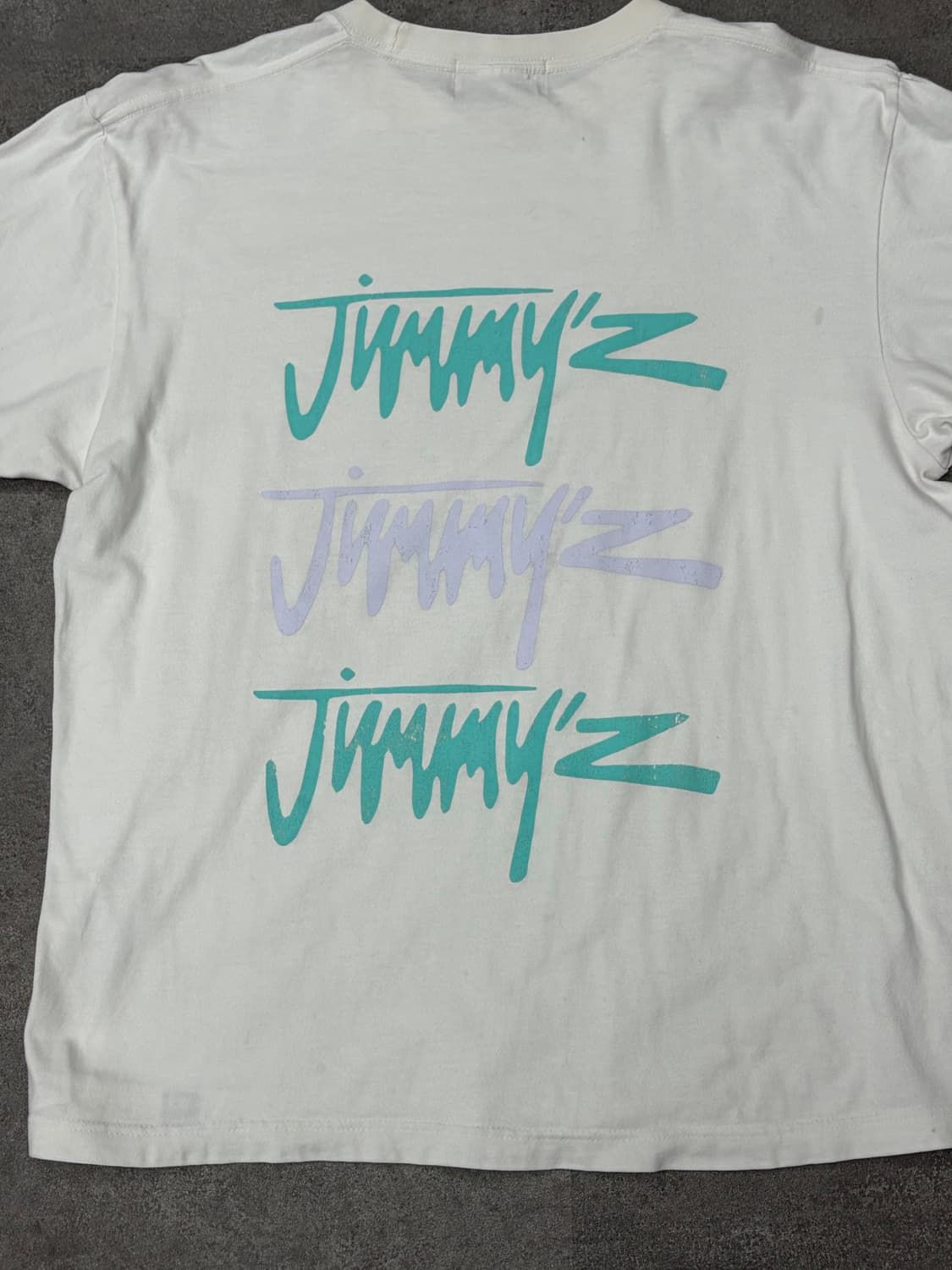 90s jimmy z 지미즈 반팔 티셔츠 화이트 상품이미지2