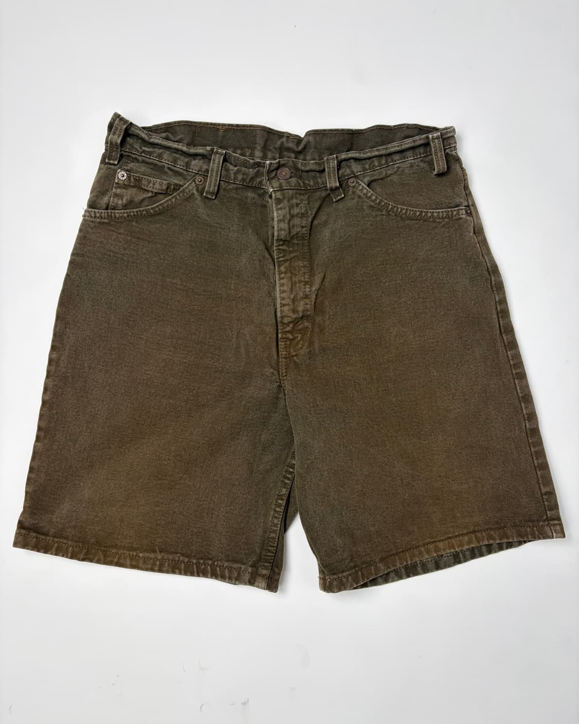 90s Levi’s 565 Shorts (olive) 상품이미지1
