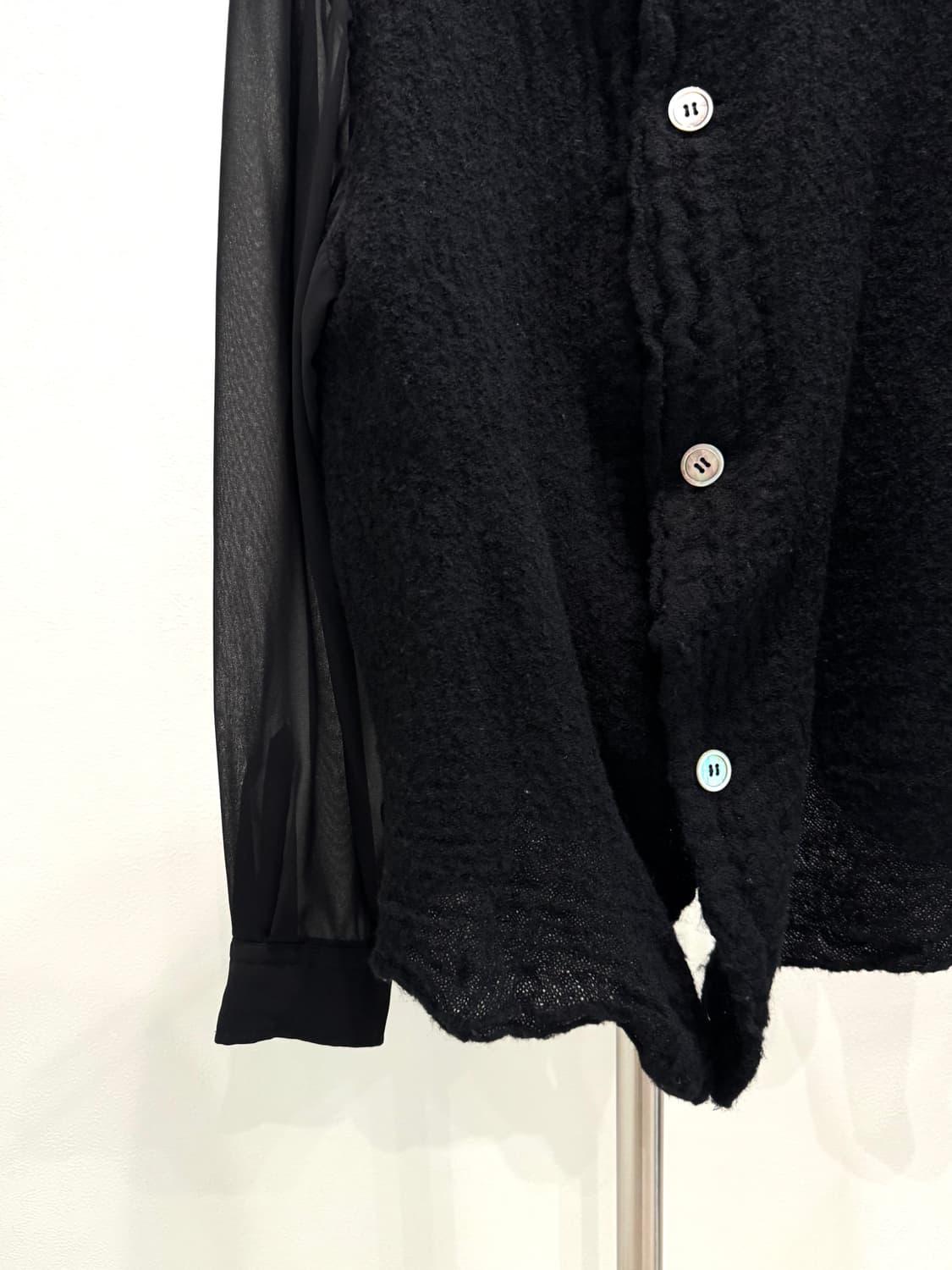 꼼데가르송 94ss 축융울 쉬어패널 셔츠 상품이미지2