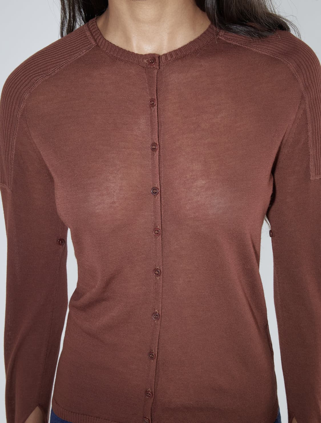 [XS,S,M]팔로마울 Mercuri Buttons 가디건/브라운 상품이미지3