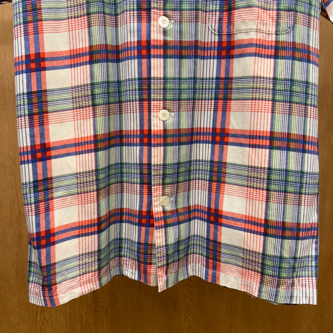 모스키노 칩앤시크 체크 반팔 코튼 셔츠 언더웨어 라인 멀티 컬러 상품이미지5