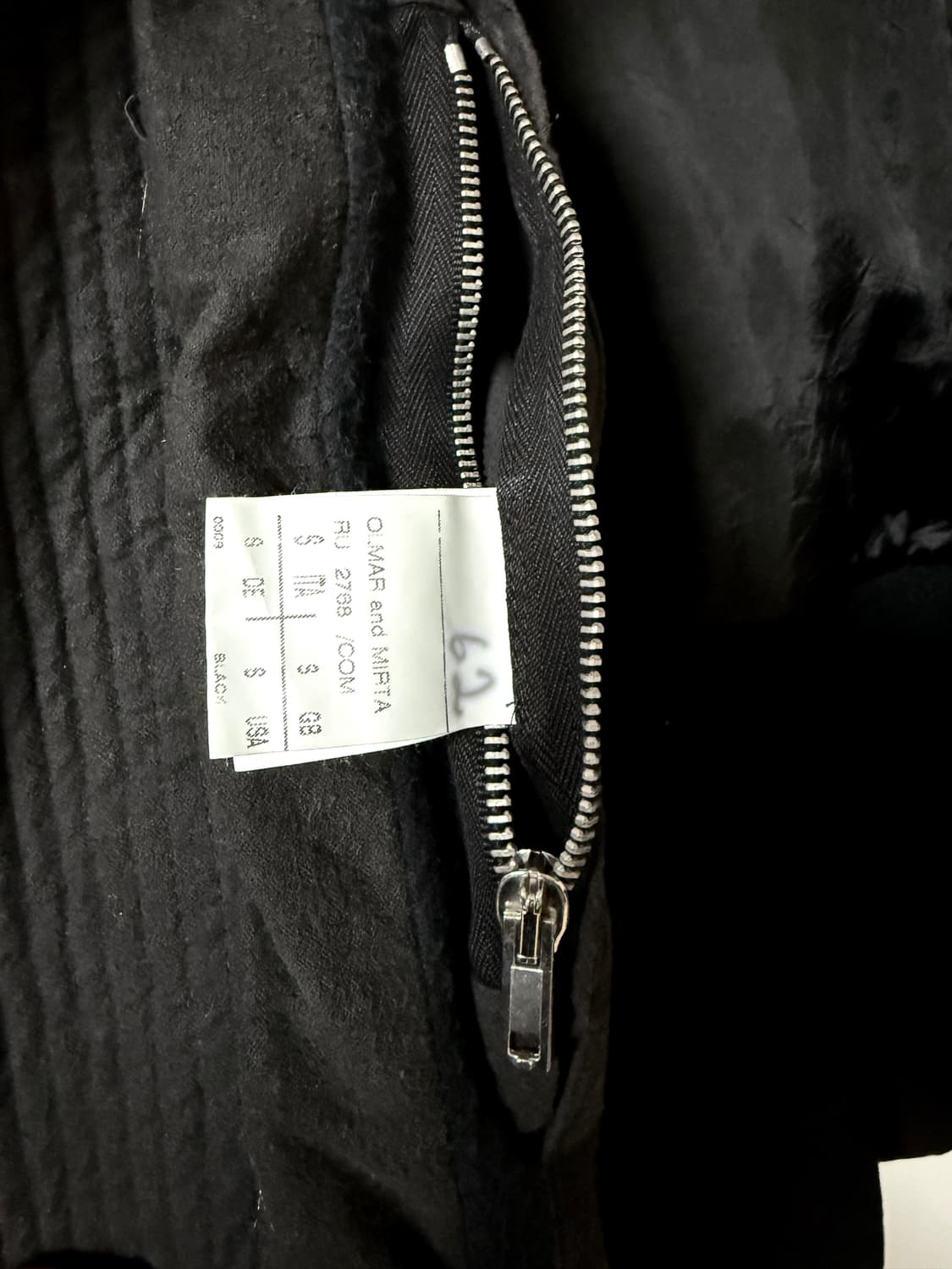 릭오웬스 07 FW 샘플 밀리터리 레더 Mix 봄버 자켓 상품이미지5