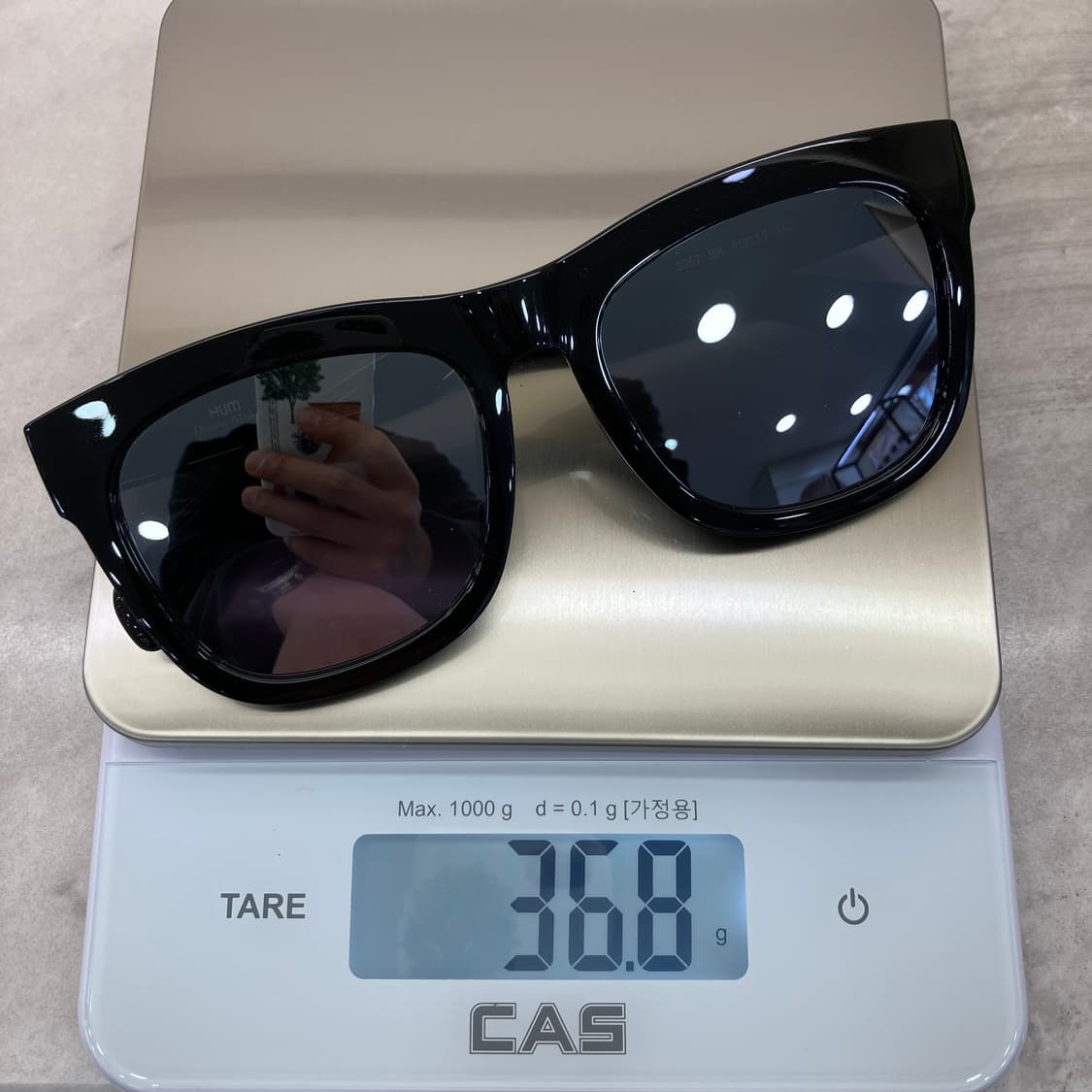 B98 흄 HUM 와이드 블랙 소두 미러 선글라스 상품이미지9