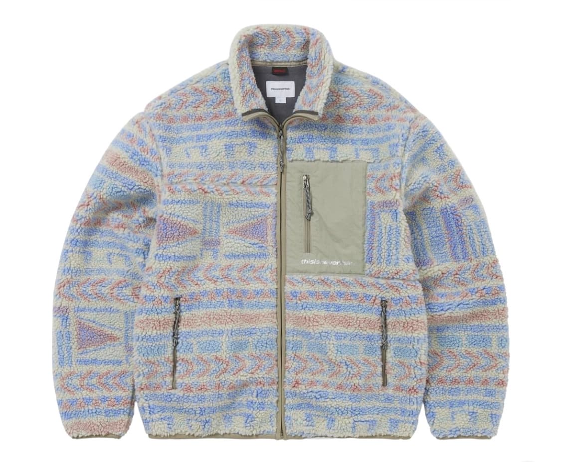 디스이즈네버댓 SP 쉐르파 플리스 자켓 스톤 XS 상품이미지1