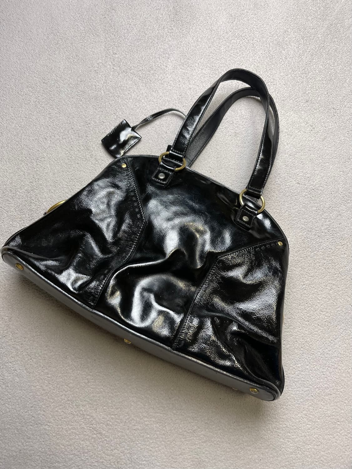 생로랑 레더백 - 숄더백  (블랙유광) 상품이미지2