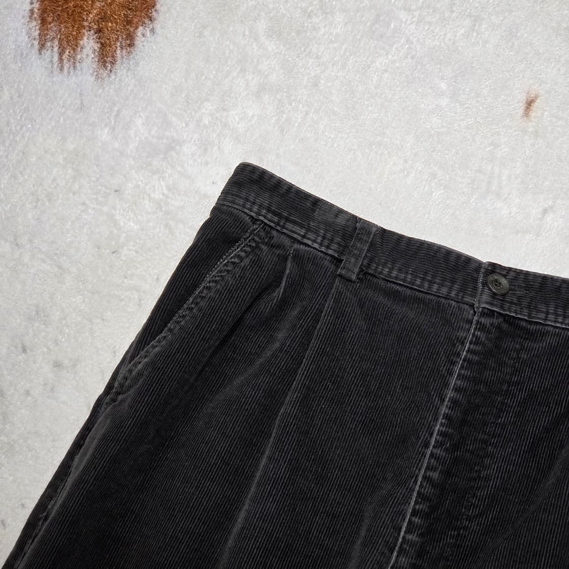 코듀로이 챠콜 와이드 팬츠 상품이미지2