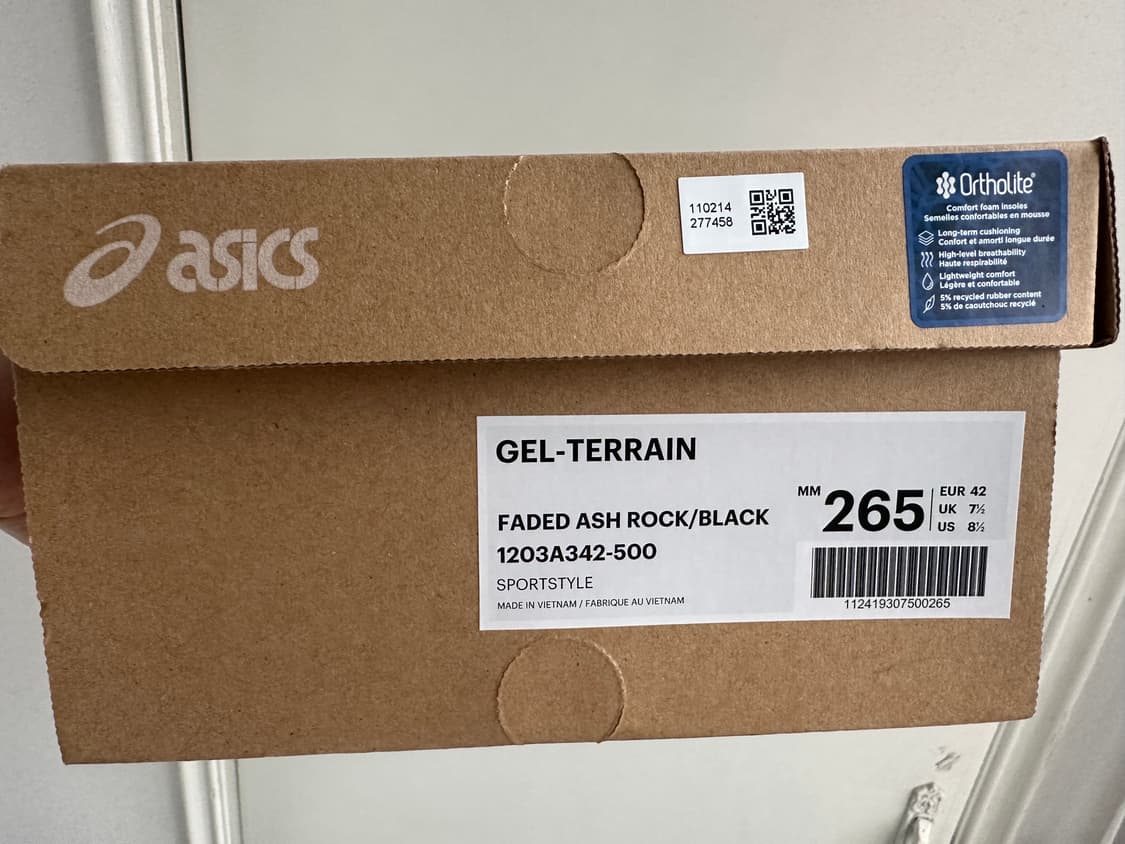 아식스 젤터레인 페이디드 애쉬 락 블랙 265 상품이미지4