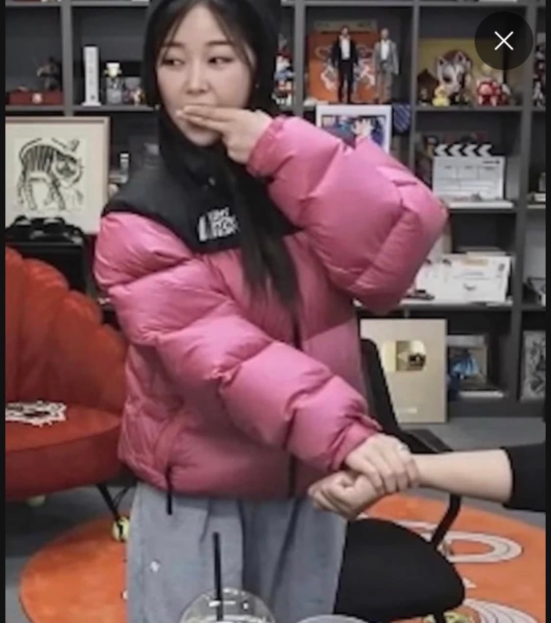 노스페이스 1996 눕시 핑크 패딩 L 상품이미지7