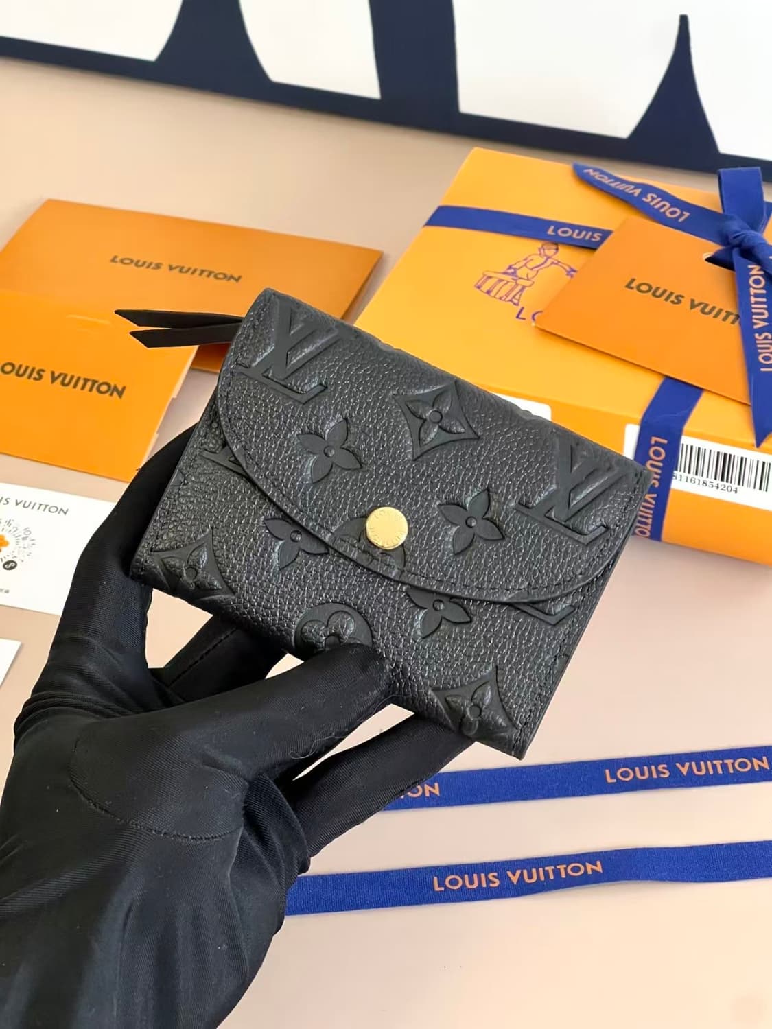 루이비통 로잘리 코인 퍼스 모노그램 블랙 상품이미지5