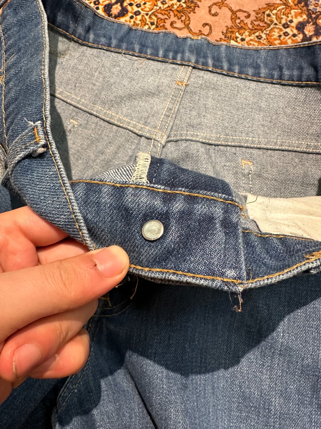 70s USA Levi’s 517 Orange Tab Talon Zip 상품이미지9