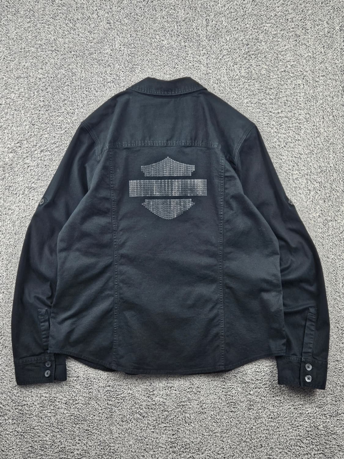 할리데이비슨 스팽글 포인트 집업 셔츠 자켓 ( M추정 ) / 11668 상품이미지3