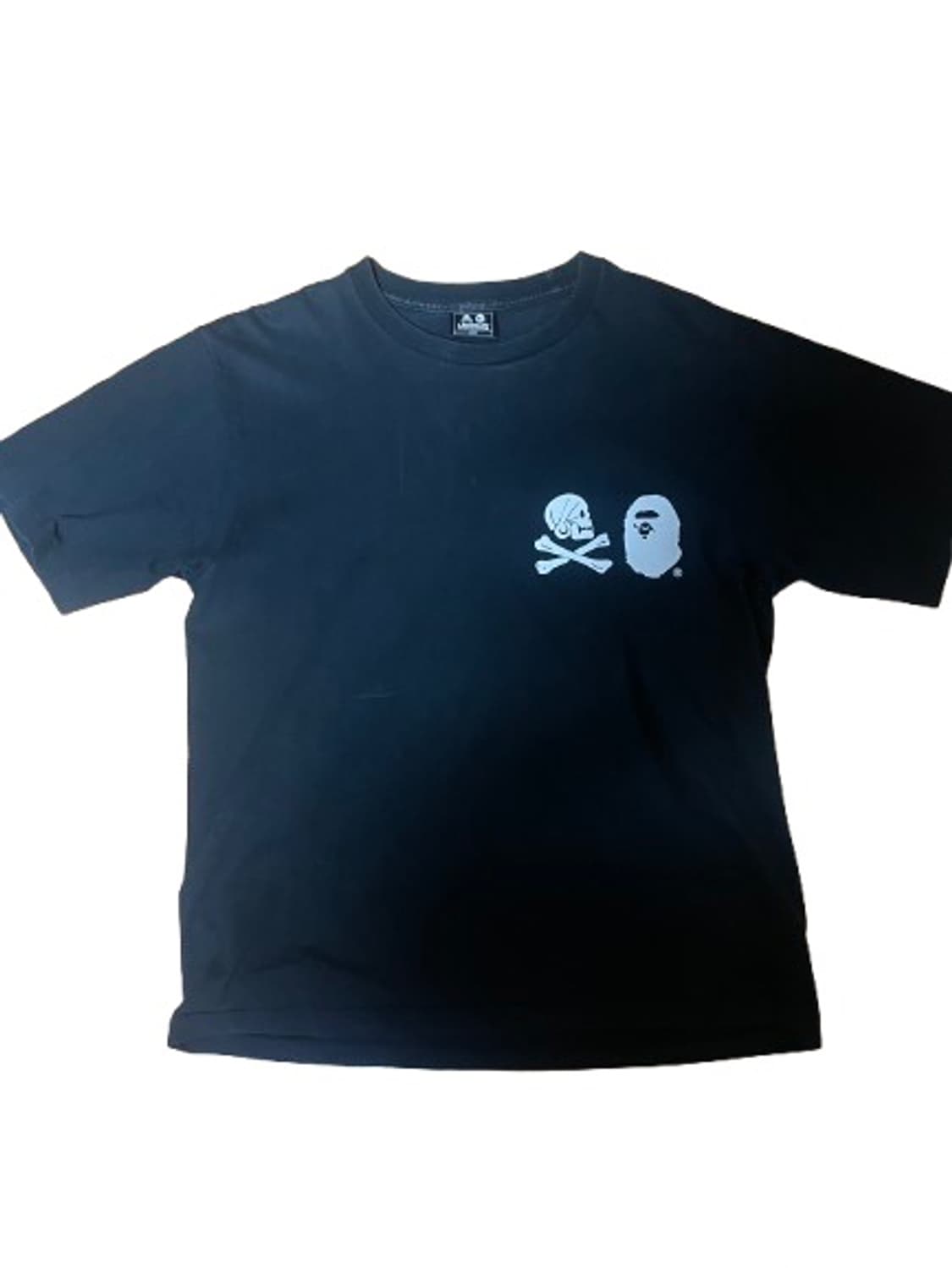 베이프X네이버후드 로고 반팔 티셔츠  상품이미지1