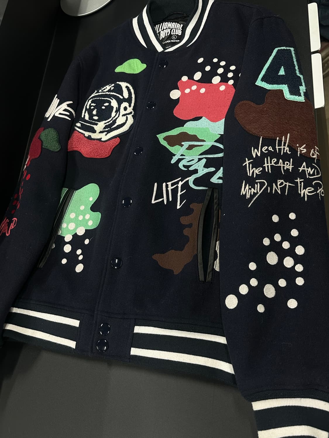 빌리어네어 보이즈 클럽 BB 마스 자켓 네이비 상품이미지4