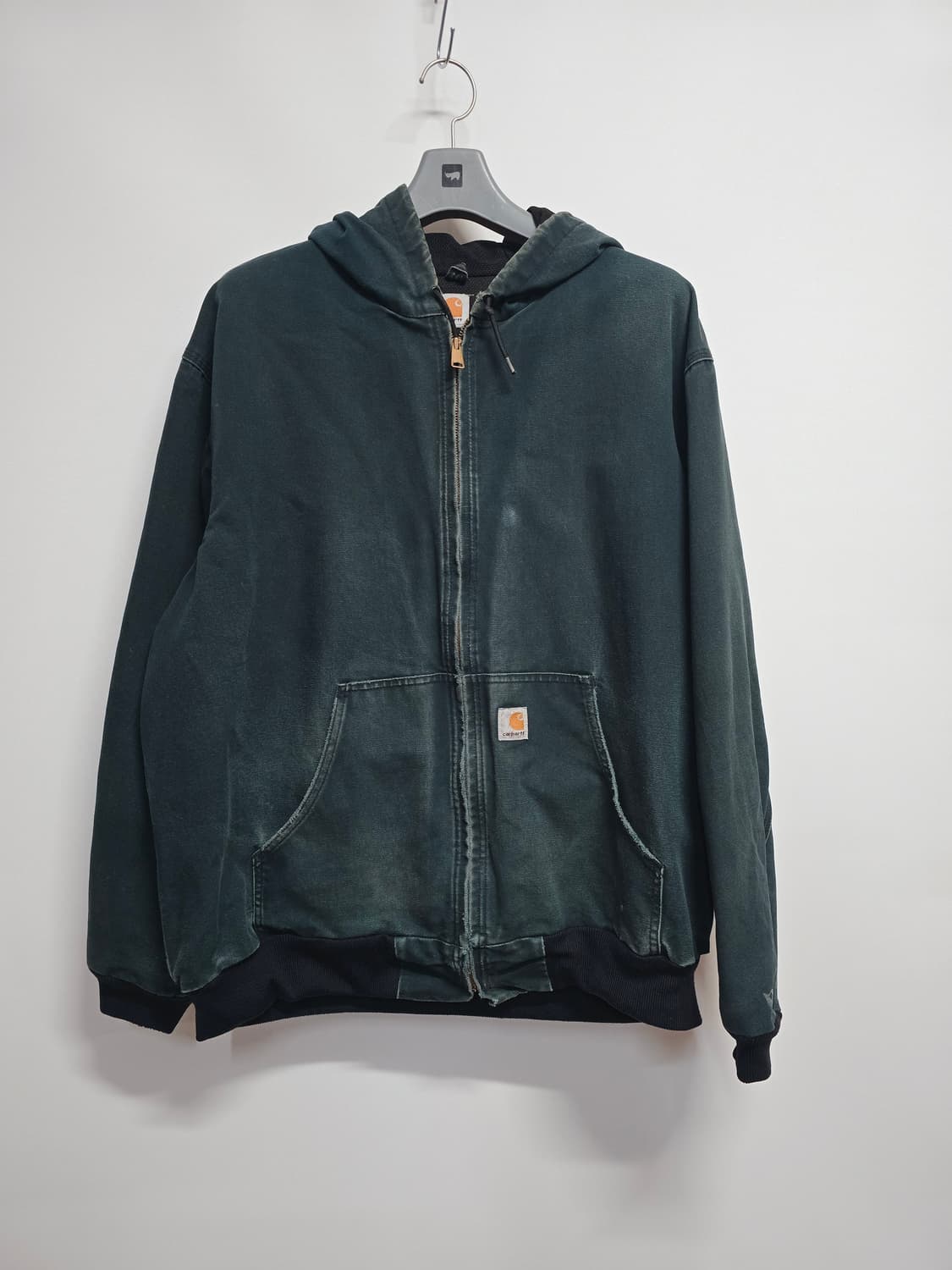 칼하트 후드 집업 자켓 그린 상품이미지1