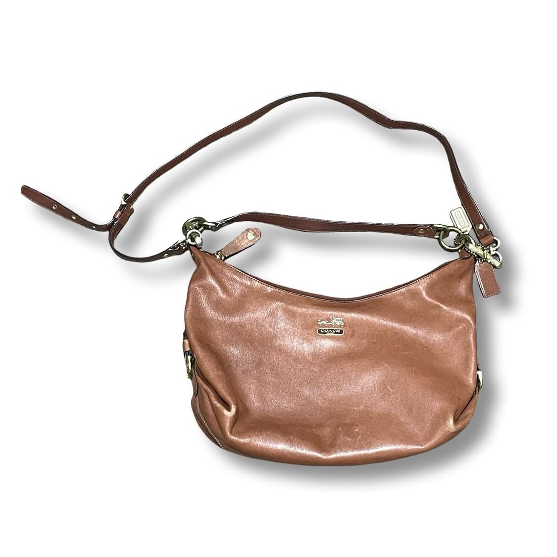 코치 빈티지 레더 숄더백 핸드백 브라운 상품이미지1
