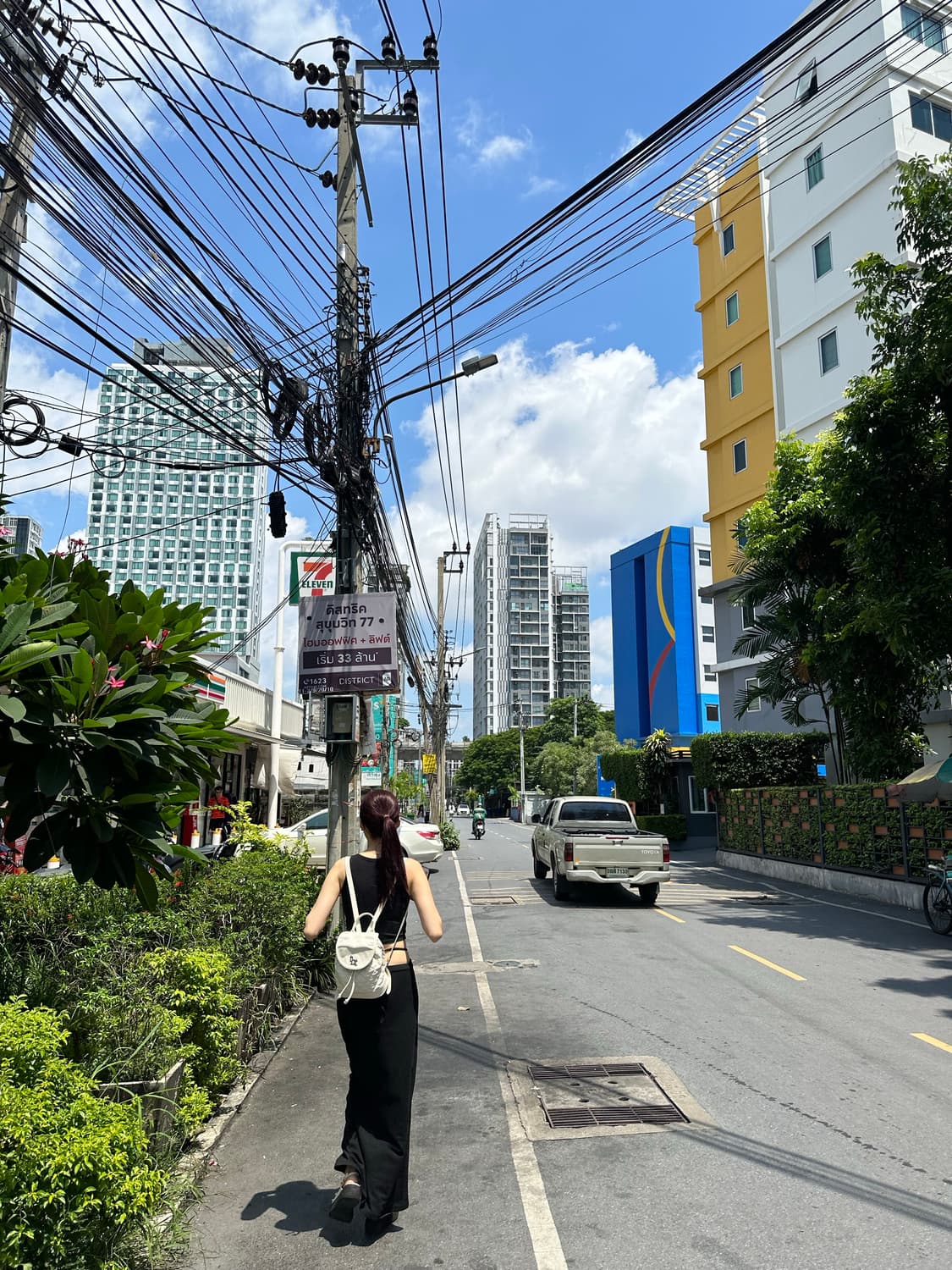 쓰리타임즈 아콘 퀼팅 백팩 아이보리 상품이미지6