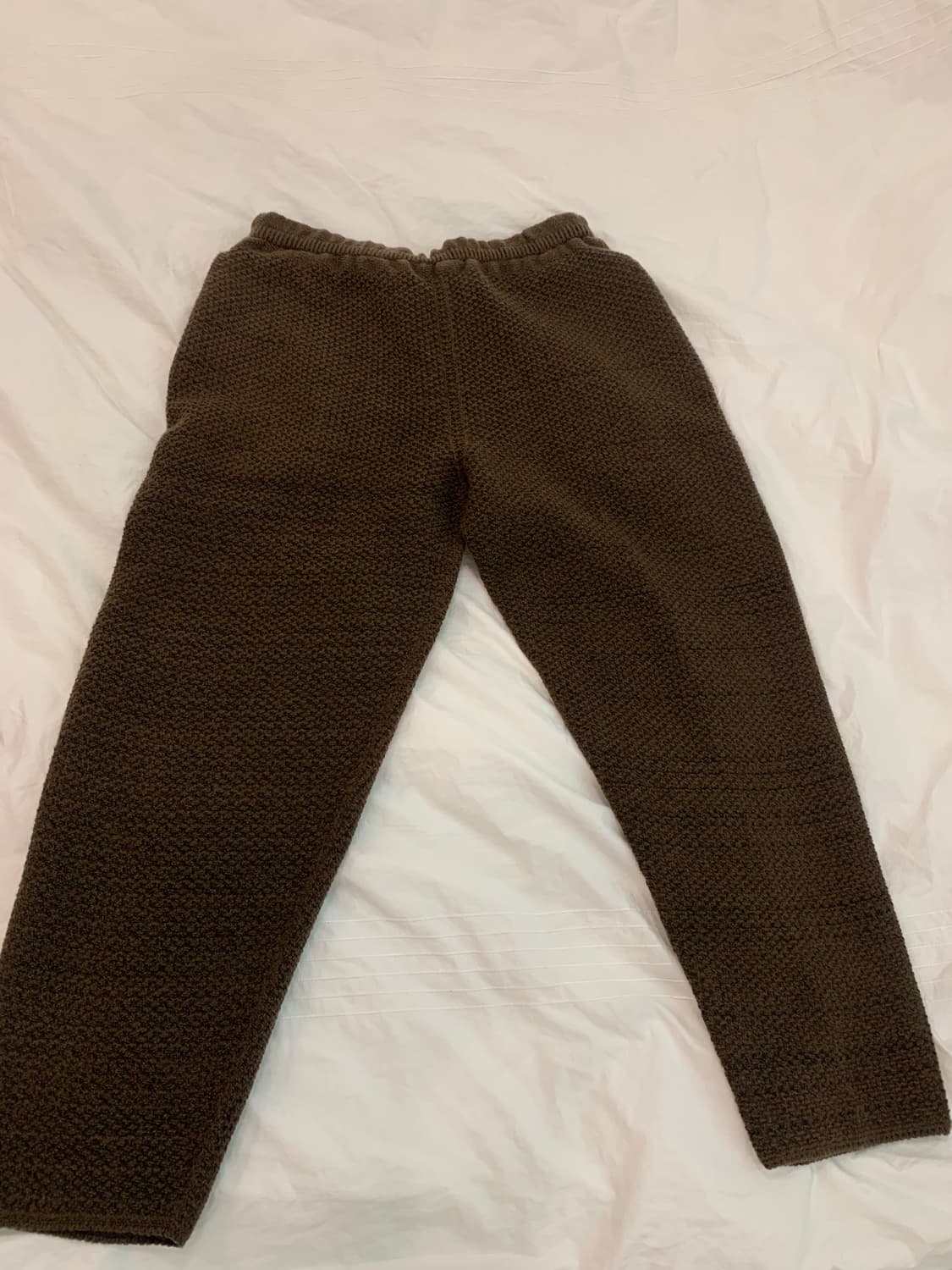 옴므플리세 러스틱 니트 브라운 1 상품이미지6