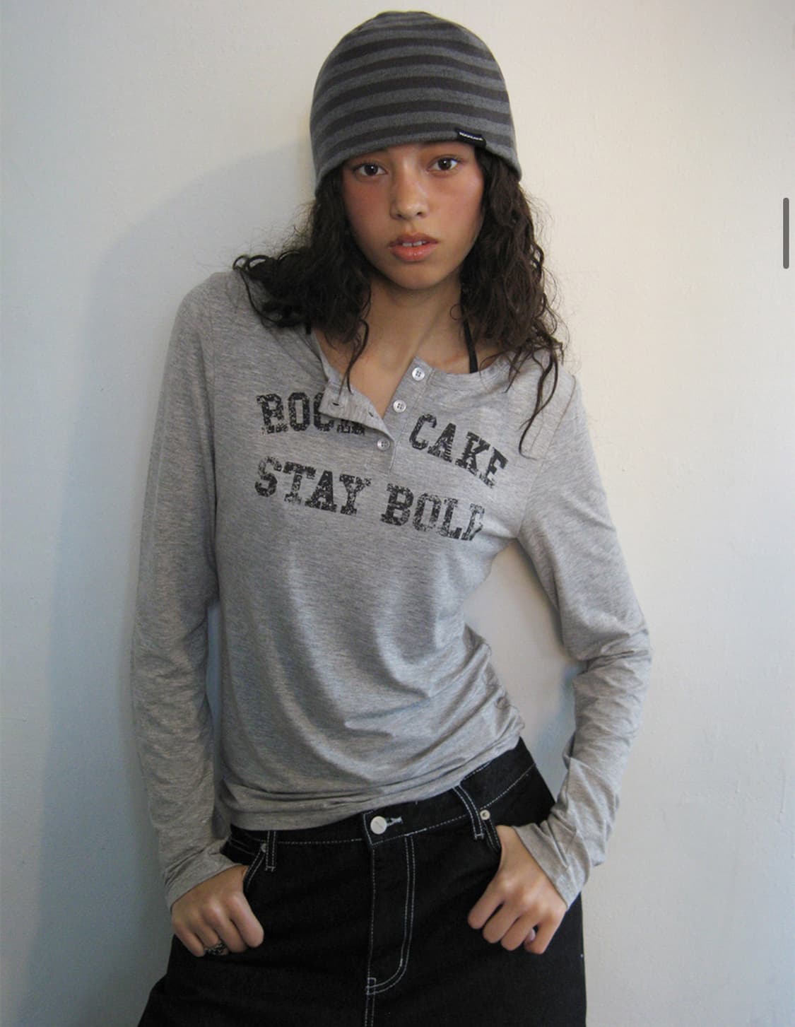 락케이크 클래식 헨리넥 그레이 상품이미지1